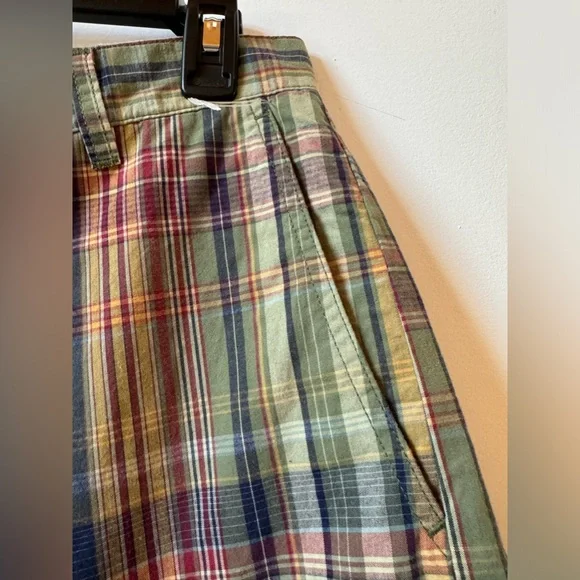 Dockers Classic Fit Flat Front Preppy Plaid Shorts Size 30 NWT - Picture 4 of 10